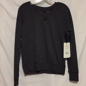 Gray and black Yoga licious top